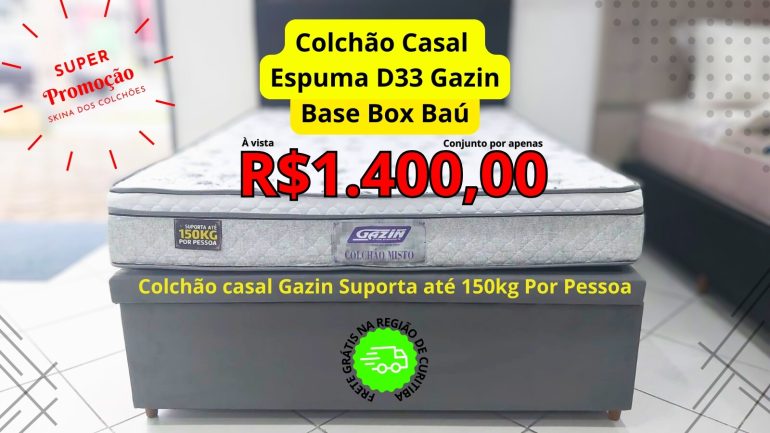 colchão mais base baú